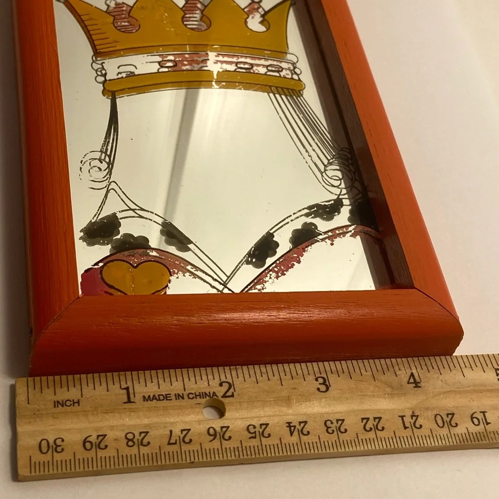 Vintage 70s Wallace Berrie Queen Carnival Mirror Its Easy To See Why I Love Ya